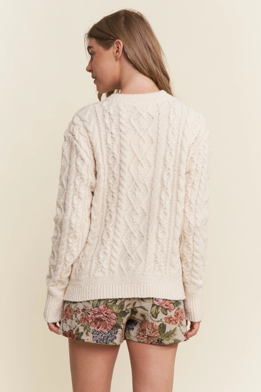 Pastel Ribbon Tie Sweater Cardigan