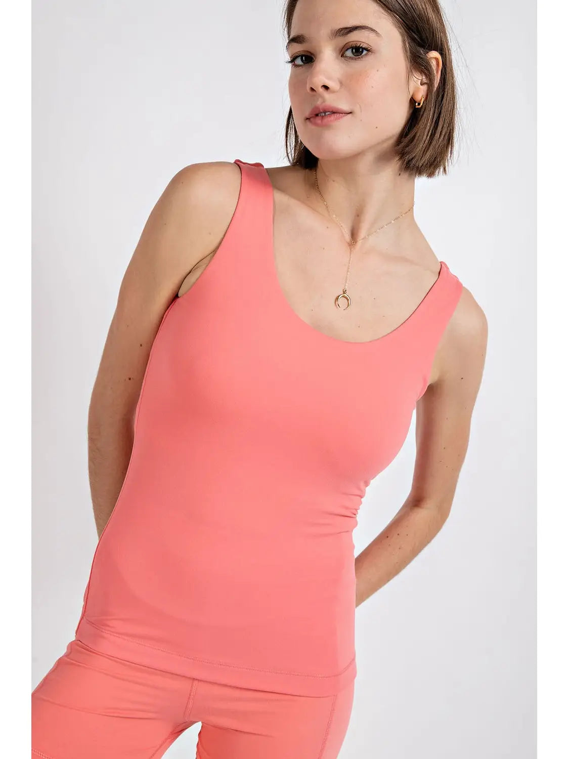 Butter Fabric Round Neckline Sleeveless Tank
