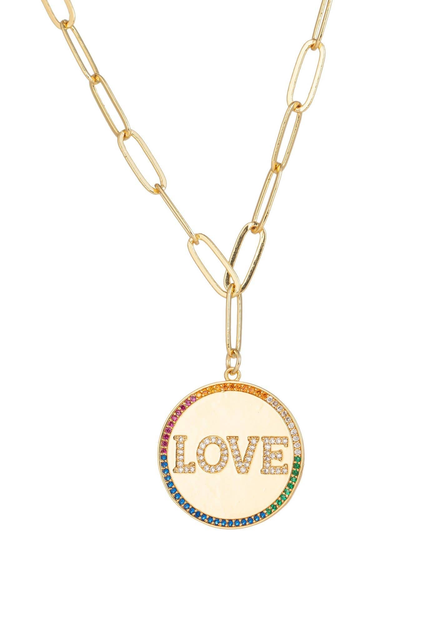 Wendy Rainbow LOVE Necklace