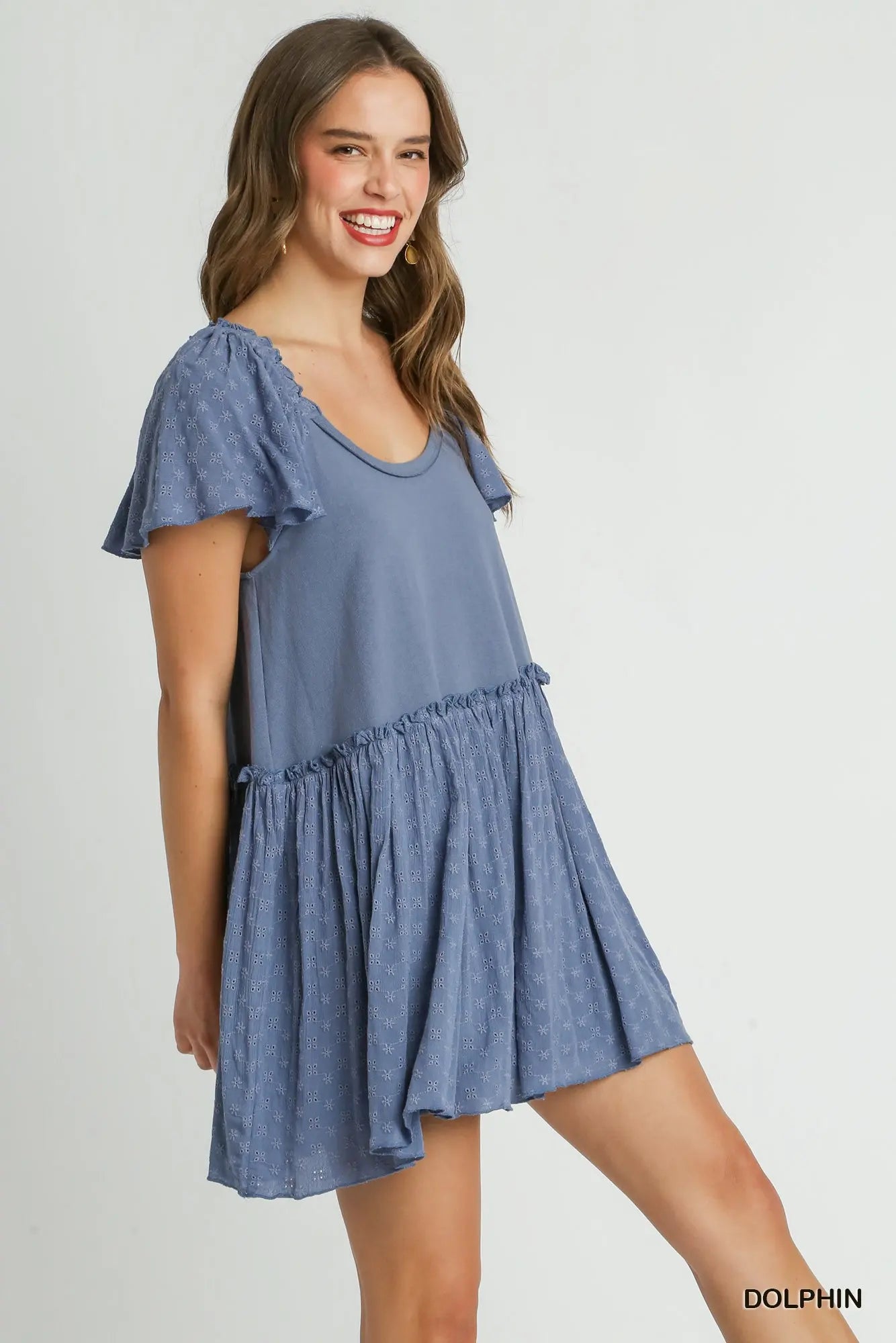 Short Sleeve Babydoll Dress
