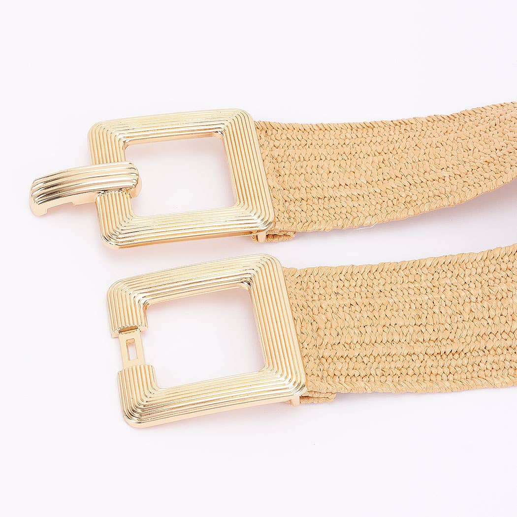 Metal Buckle Elastic Belt