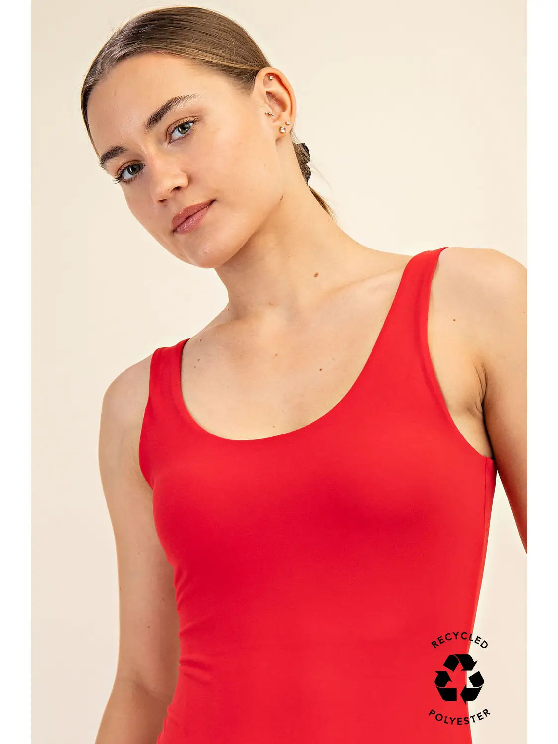 Butter Fabric Round Neckline Sleeveless Tank