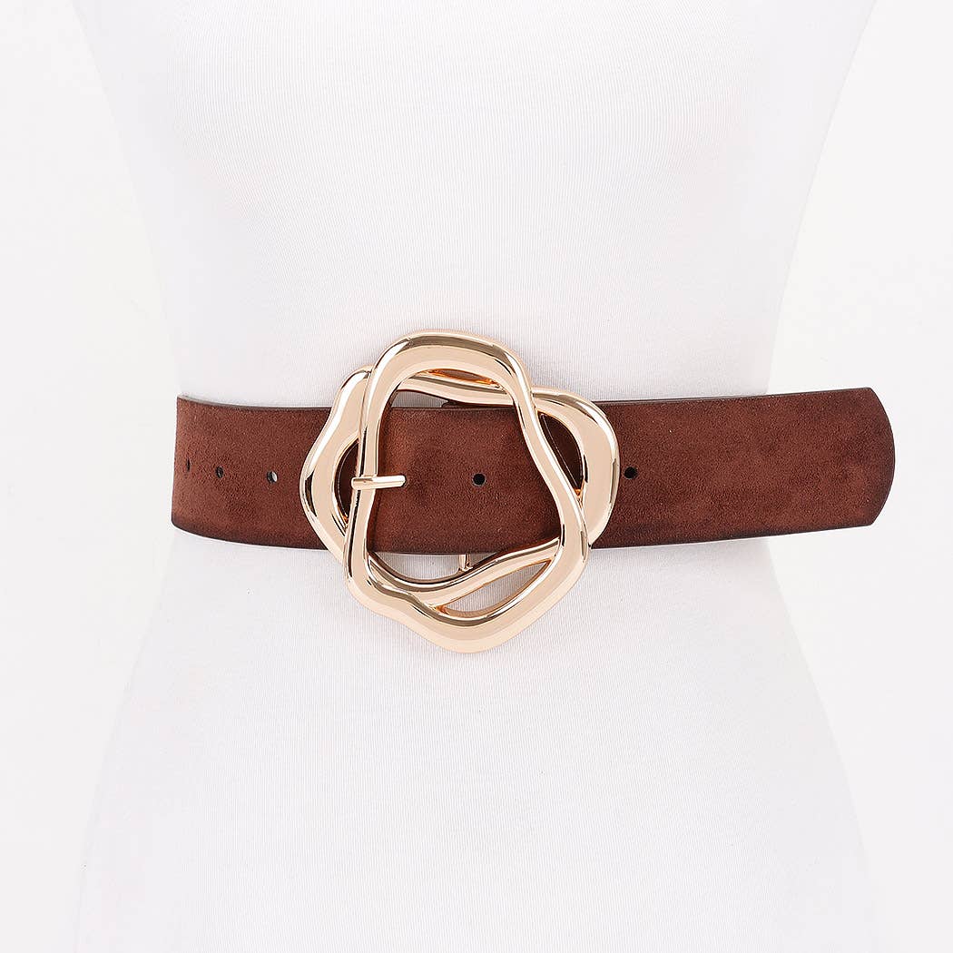 Unique Twisted Buckle Belt