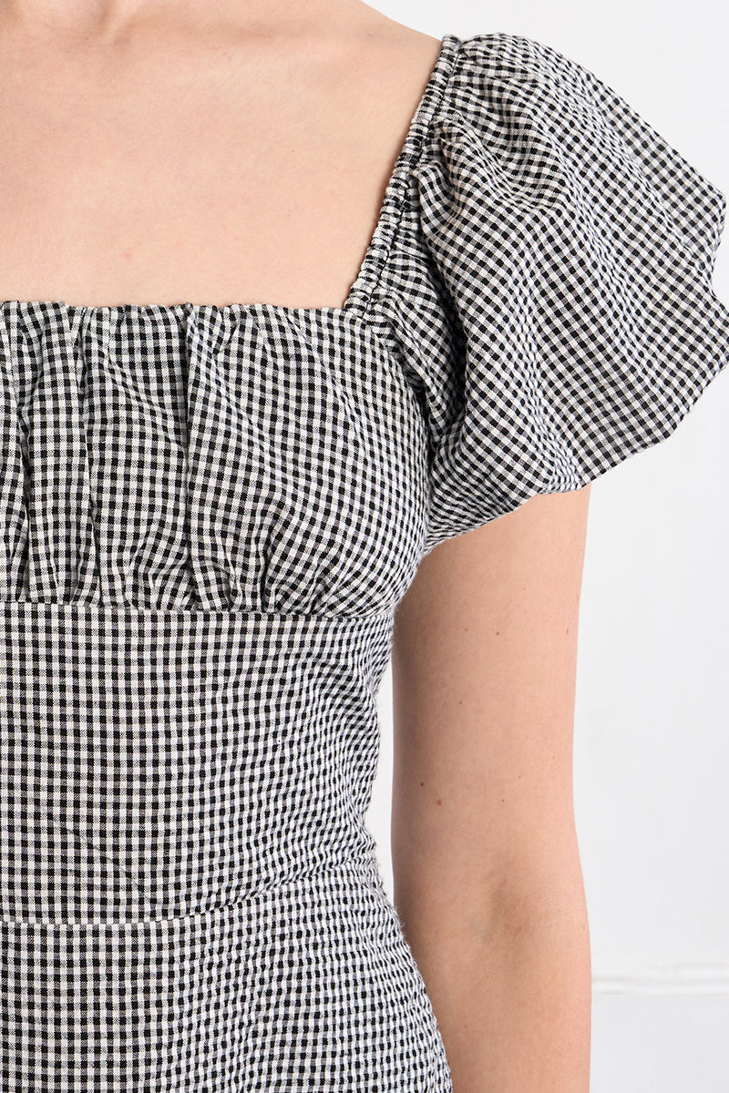 MB Woven Dress with Corset Back Tie