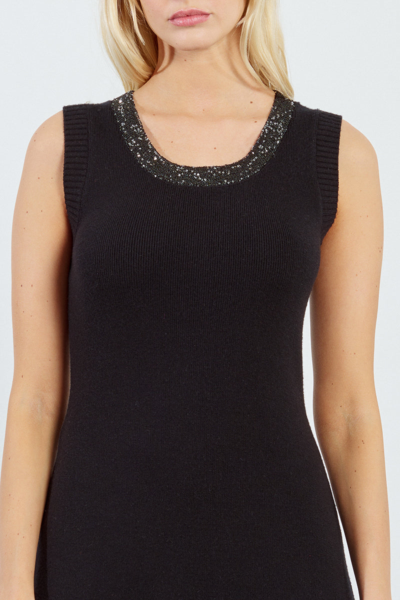 MB Sleeveless Knit Mini Dress
