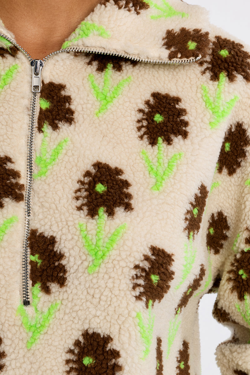MB Floral Sweatshirt Sherpa