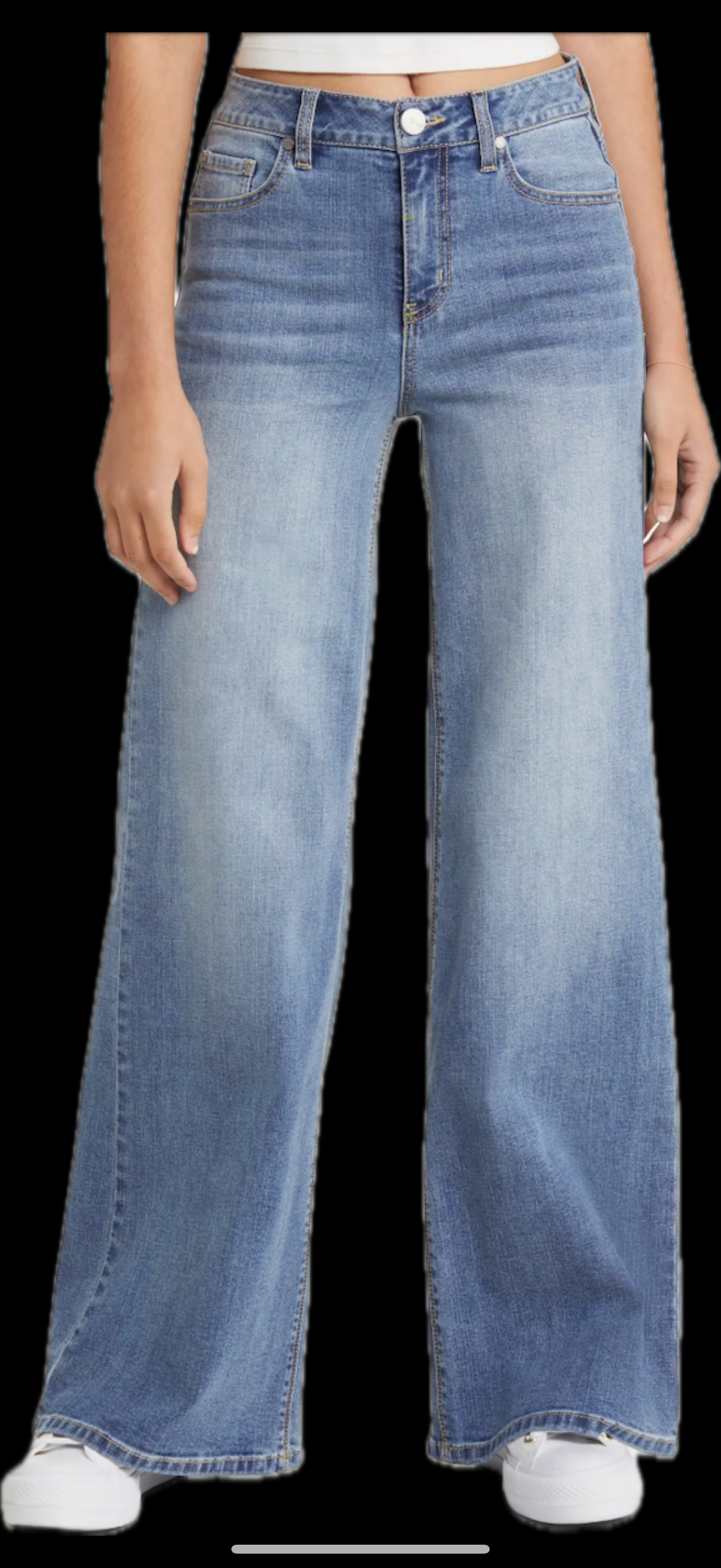 33" High Rise Wide Leg Jeans