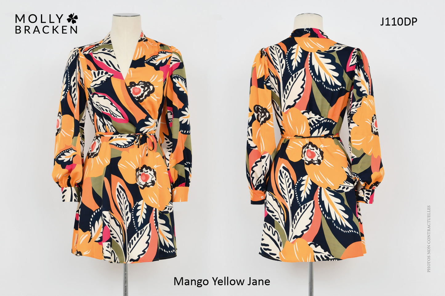 MB Long Sleeve Mango Floral Dress