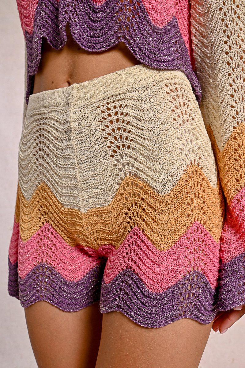 MB Wavy Knitted Shorts