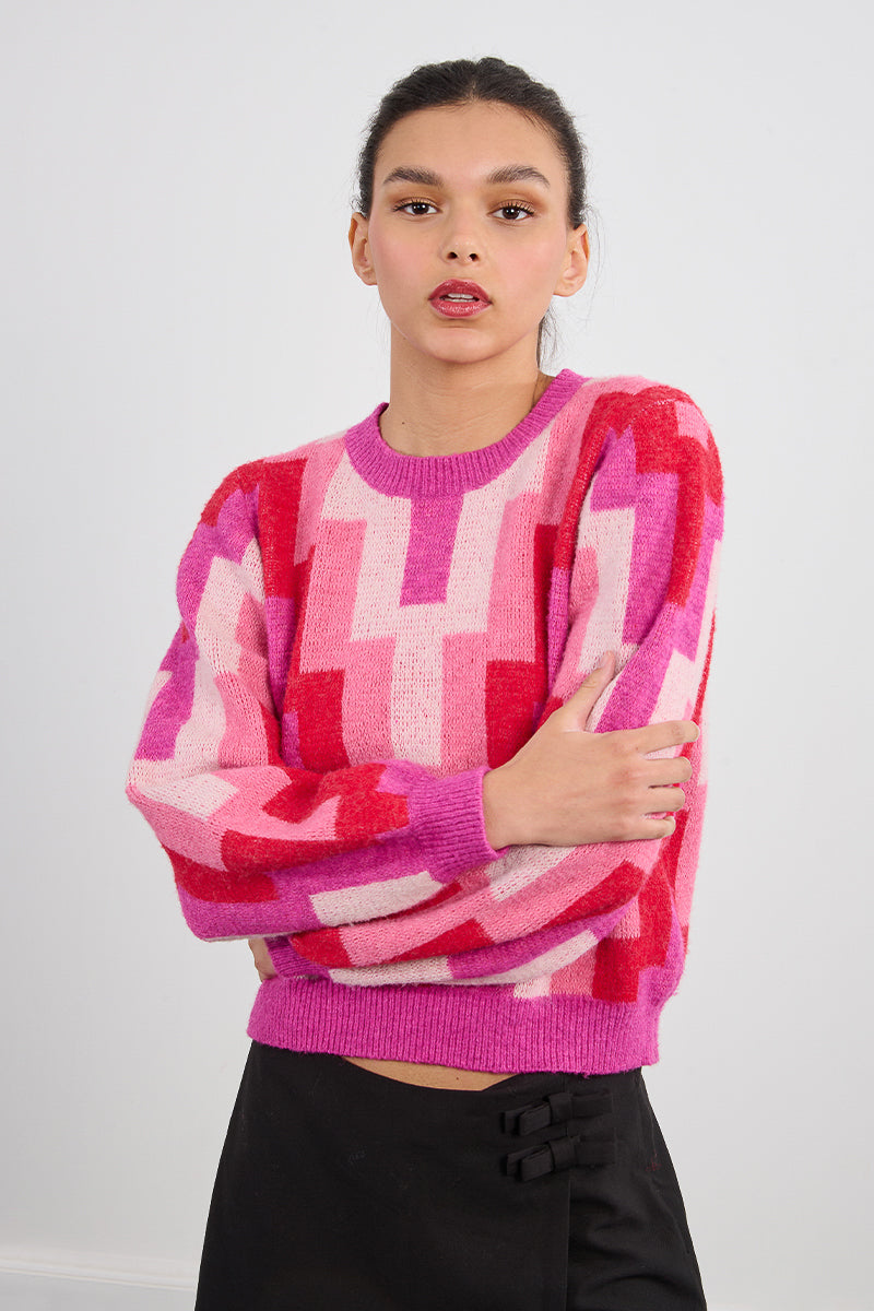 MB Block Printed Sweater