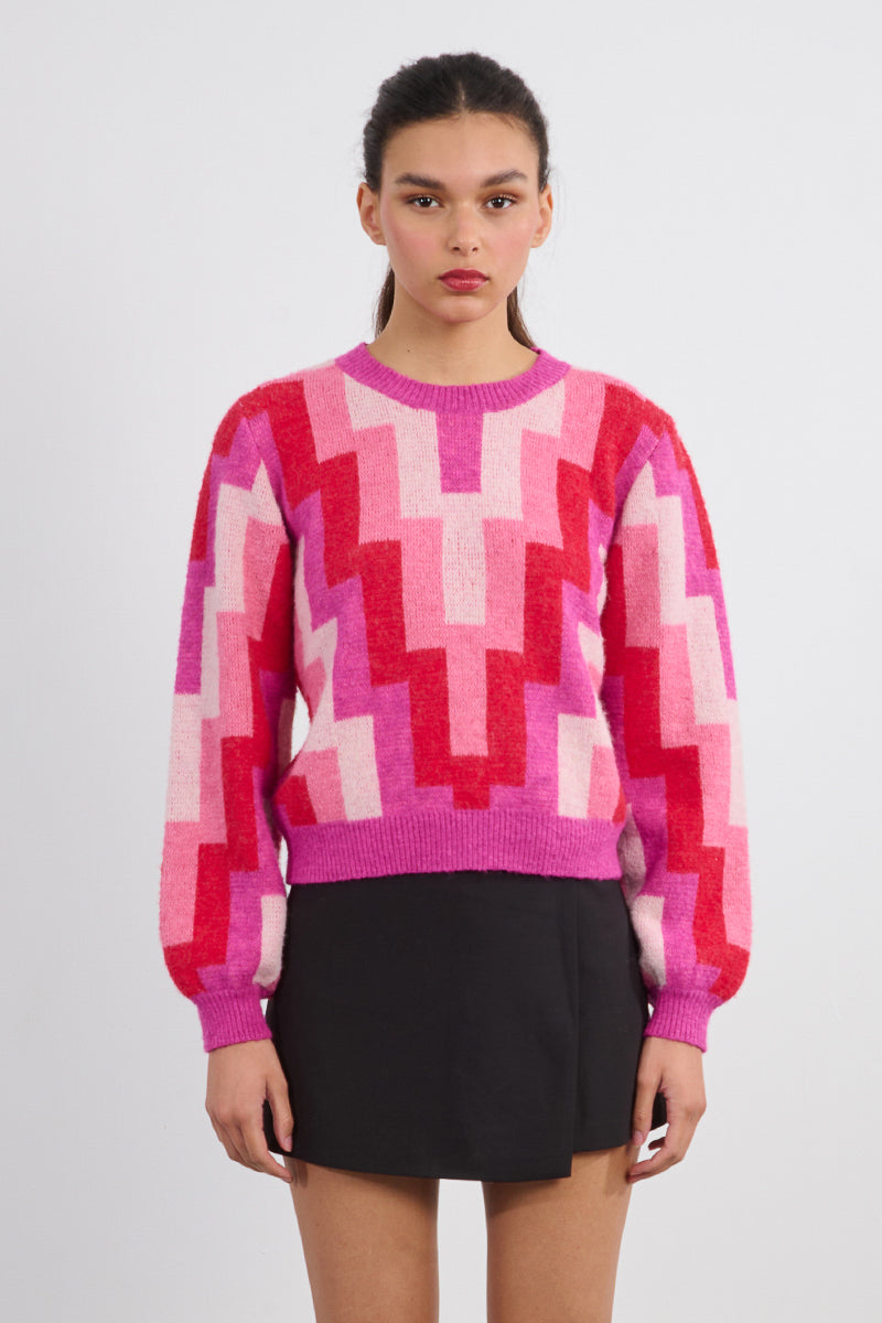 MB Block Printed Sweater