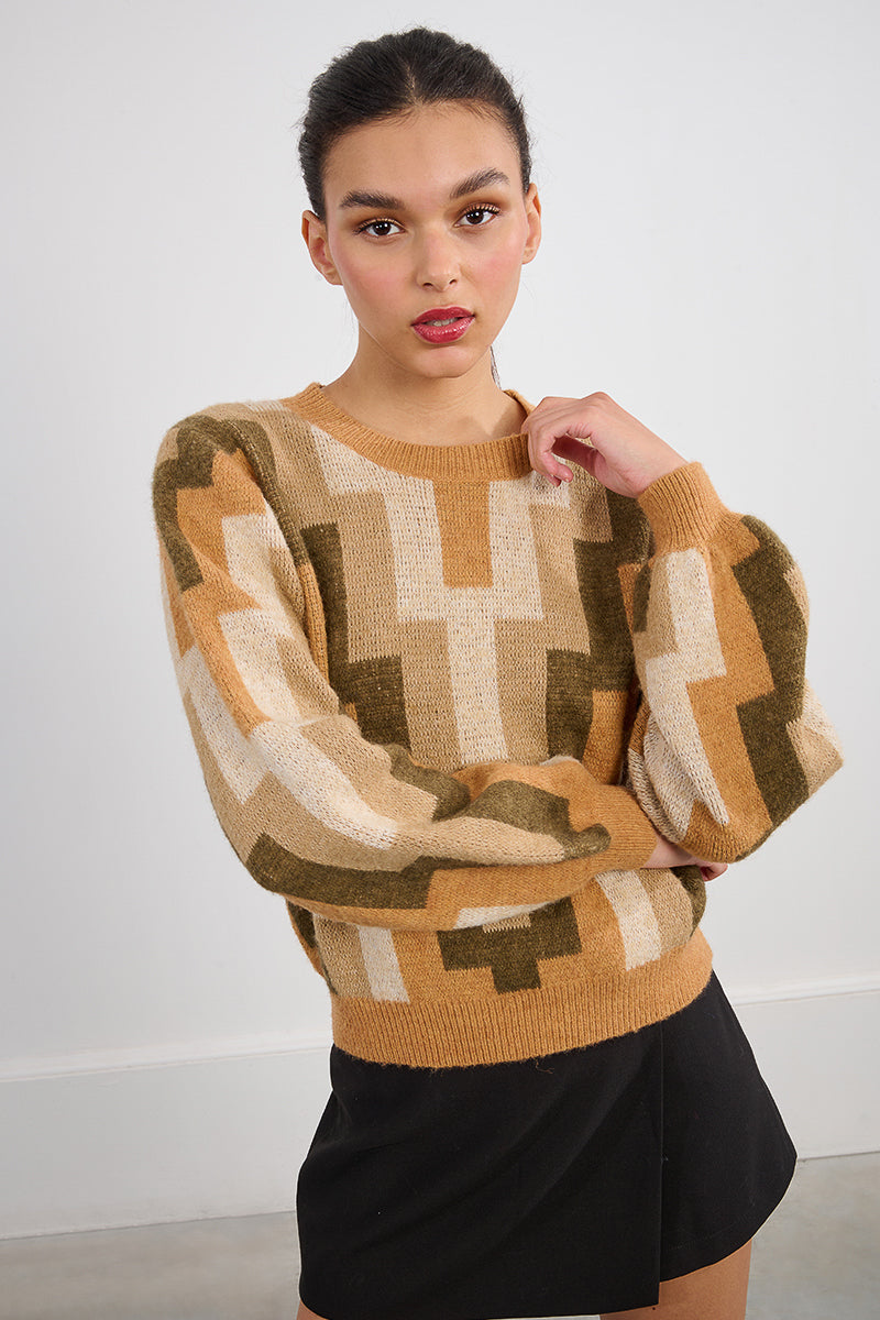 MB Block Printed Sweater