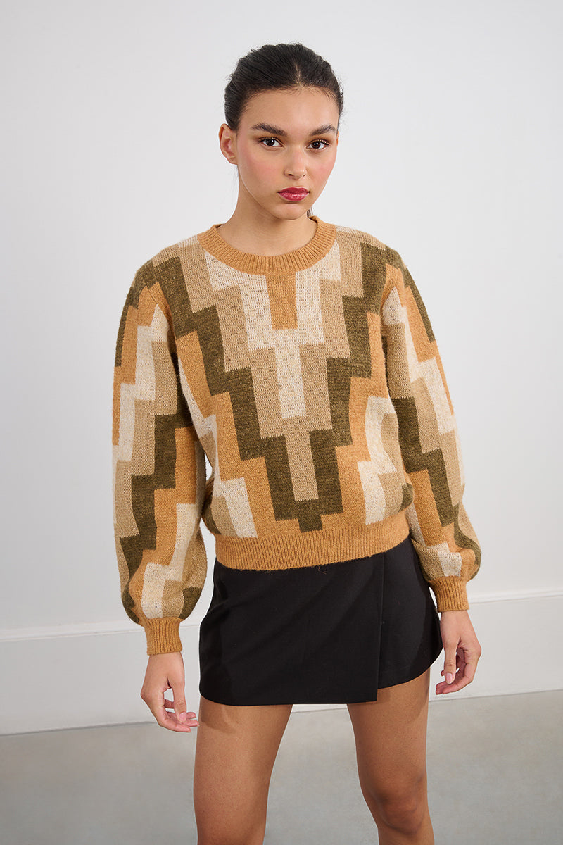 MB Block Printed Sweater