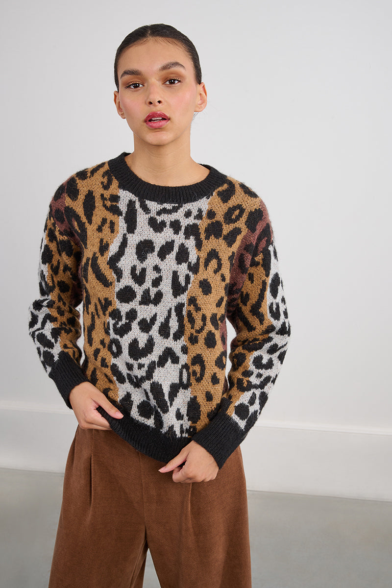 MB Leopard Print Sweater