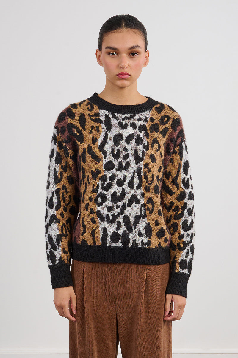MB Leopard Print Sweater