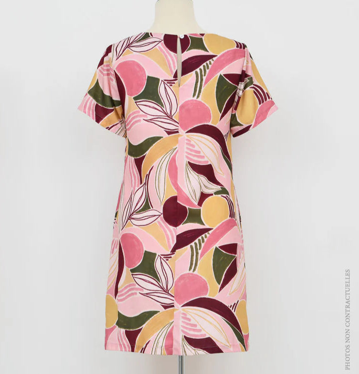 MB Short Sleeve Shift Dress