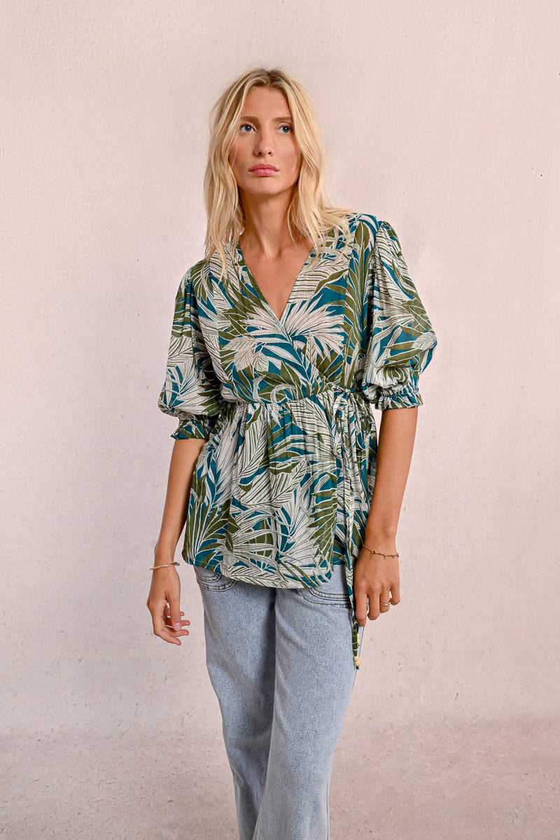 MB Palm Blouse