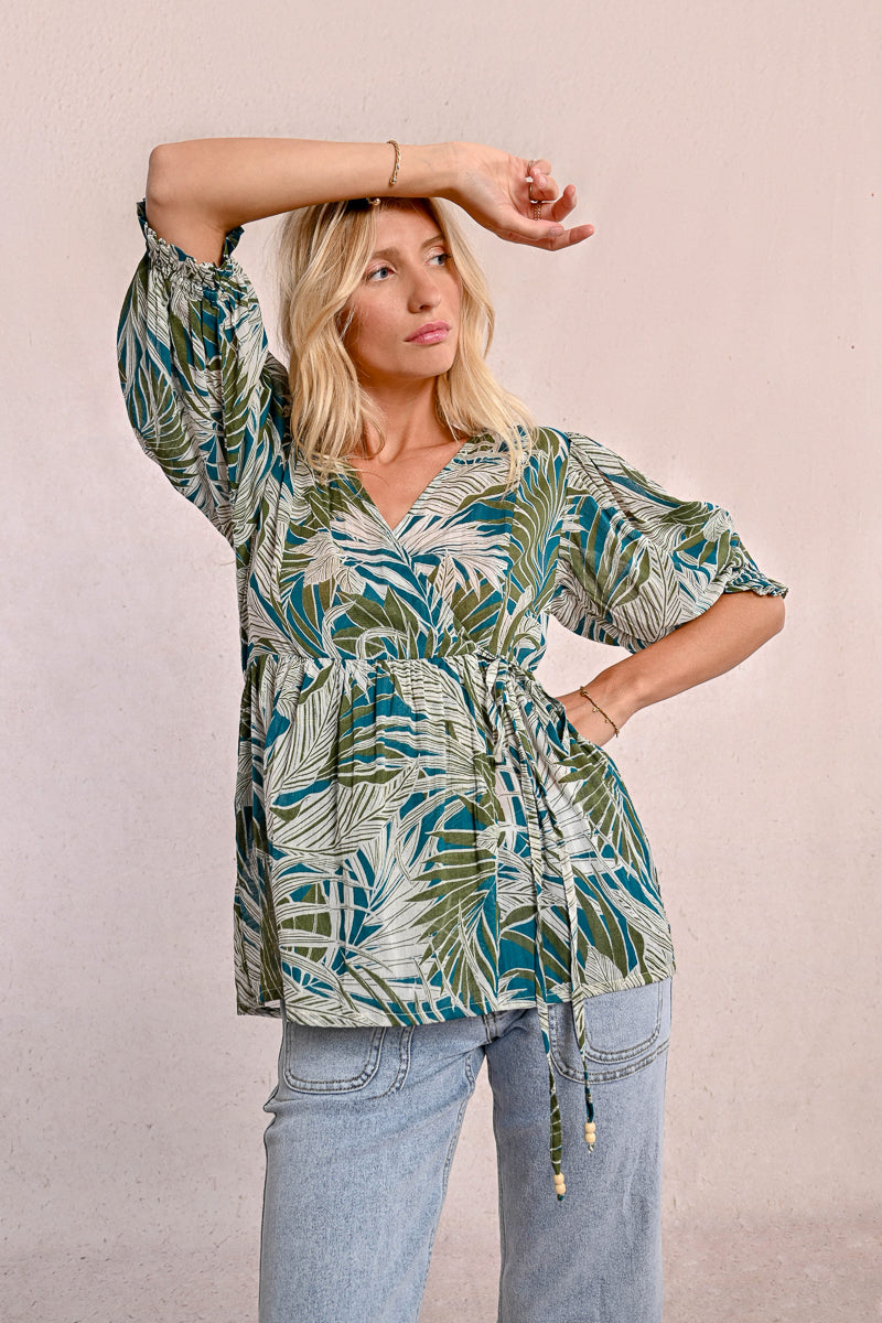 MB Palm Blouse