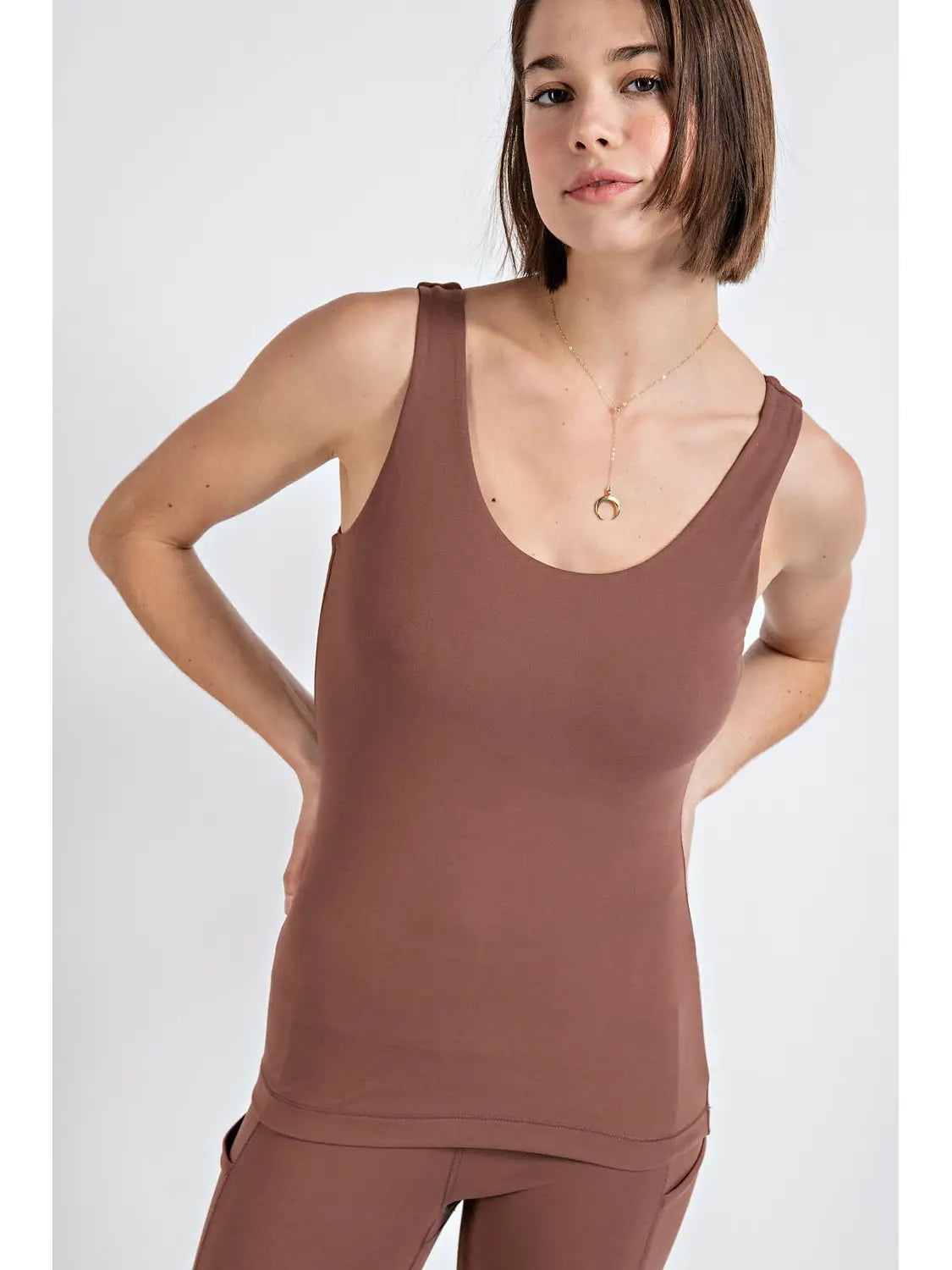 Butter Fabric Round Neckline Sleeveless Tank