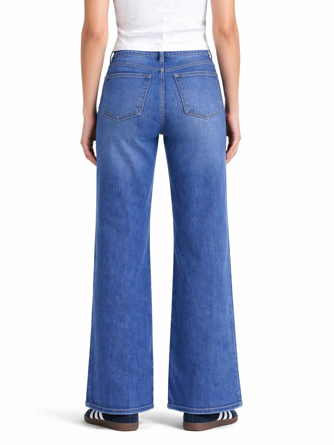 30" Better Butter Wide Leg Jean w/ Shadow Masking Stripe