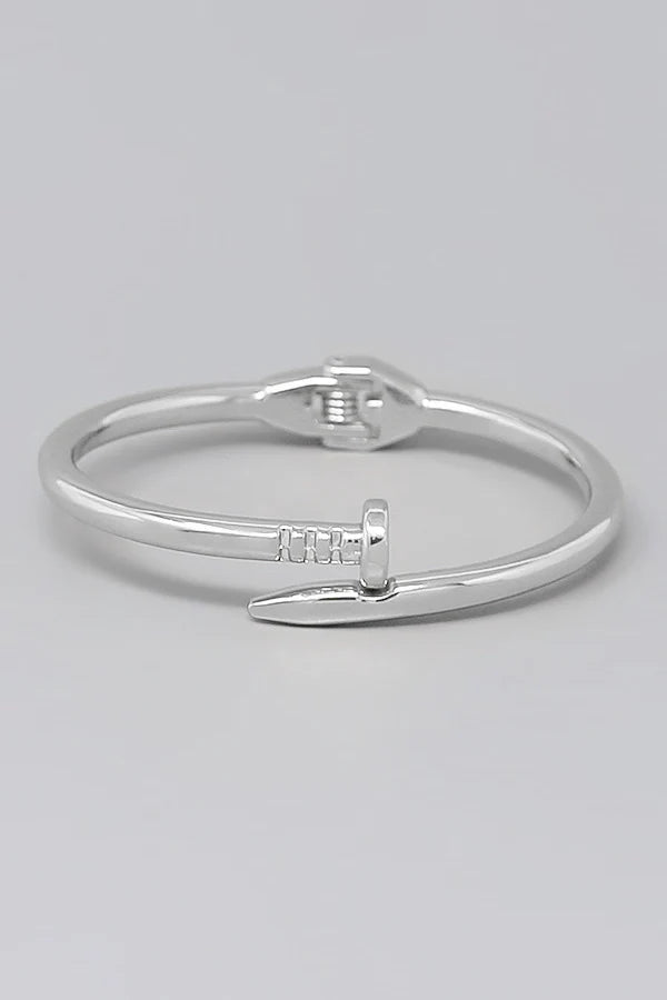Nail Metal Cuff Bracelet