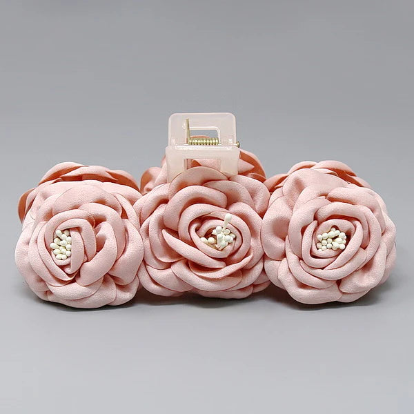 Fabric Flower Hair Claw