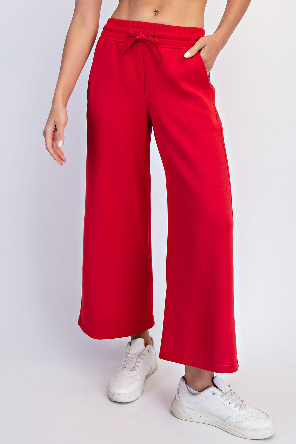 Modal Poly Cropped Wide Pant (S to 3X)