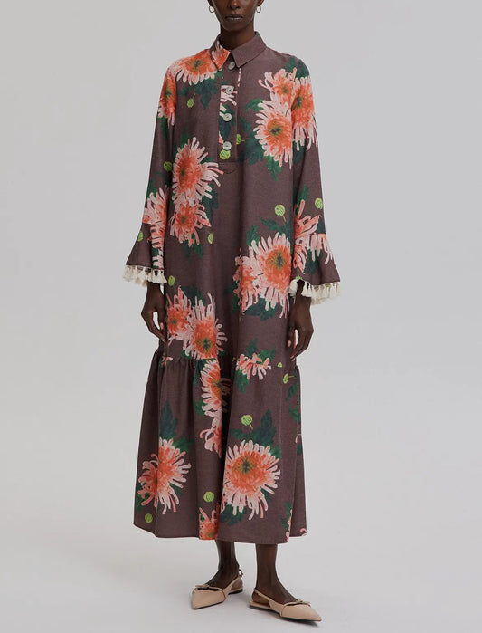 Floral Kaftan Dress