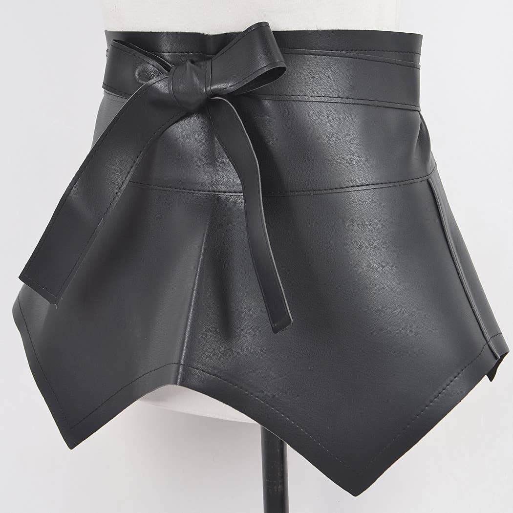Faux Leather Plus Size Skirt Belt