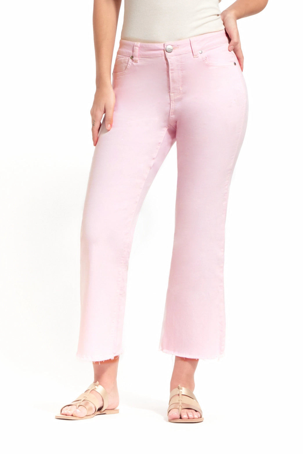 27" Luxe Demi-Boot Jean in Blush