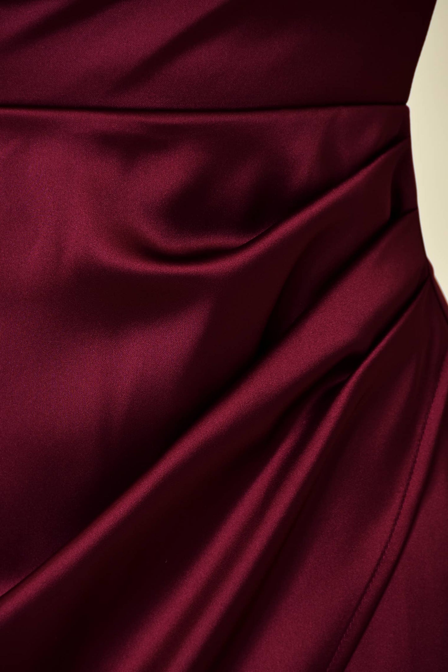 SATIN COWL NECKLINE WRAP MIDI DRESS