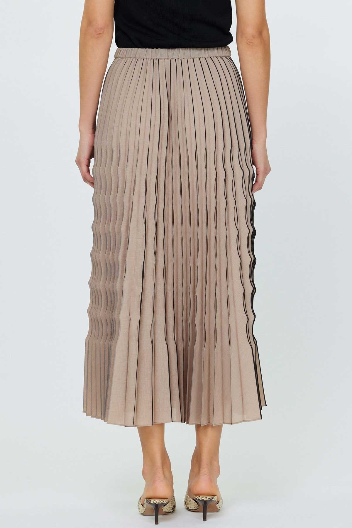 Pleated Midi Skirt