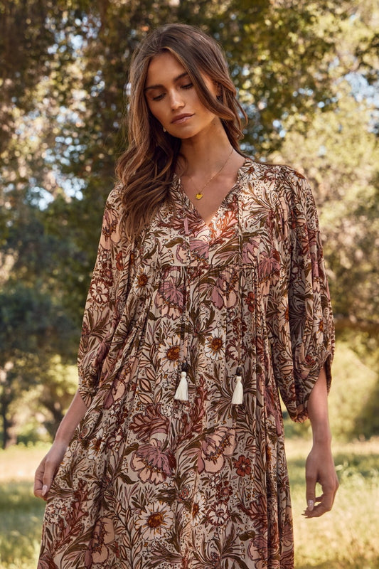 Bohemian Floral Maxi Dress