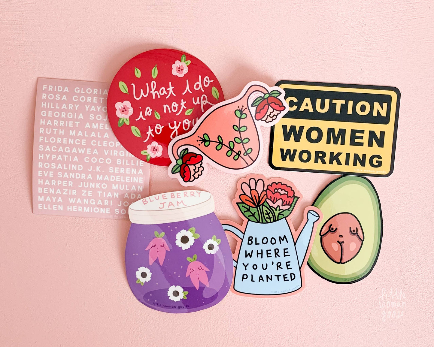 Blooming Uterus Vinyl Sticker- Feminist Women's Rights Art