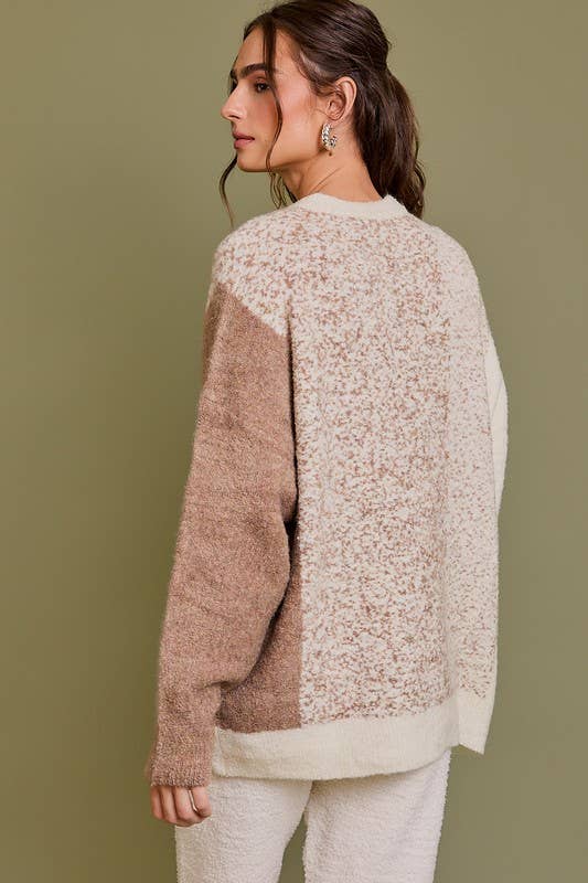 Long Sleeve Textured Sweater Top