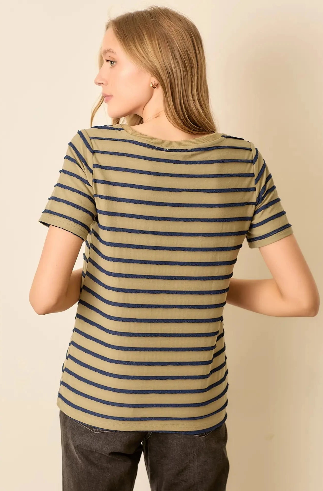 Two Tone Striped Top