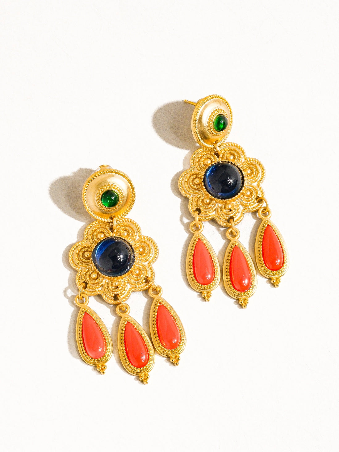 18K Gold Plated Statement Earrings