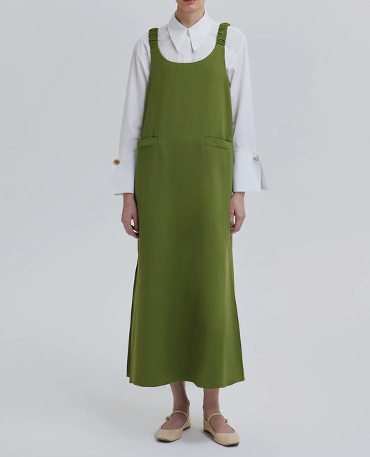 Chartreuse Green Gilet Dress