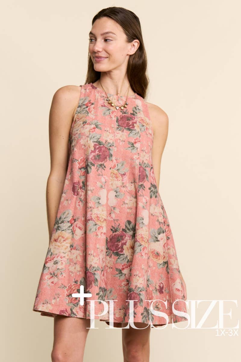 Floral Trapeze Mini (S to 3X)