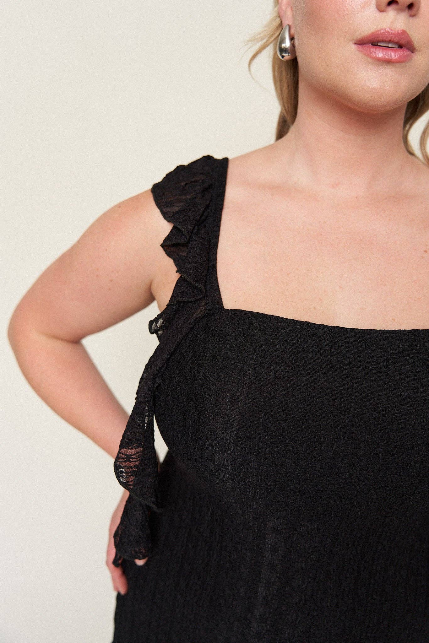 Maria Asymmetrical Lace Dress