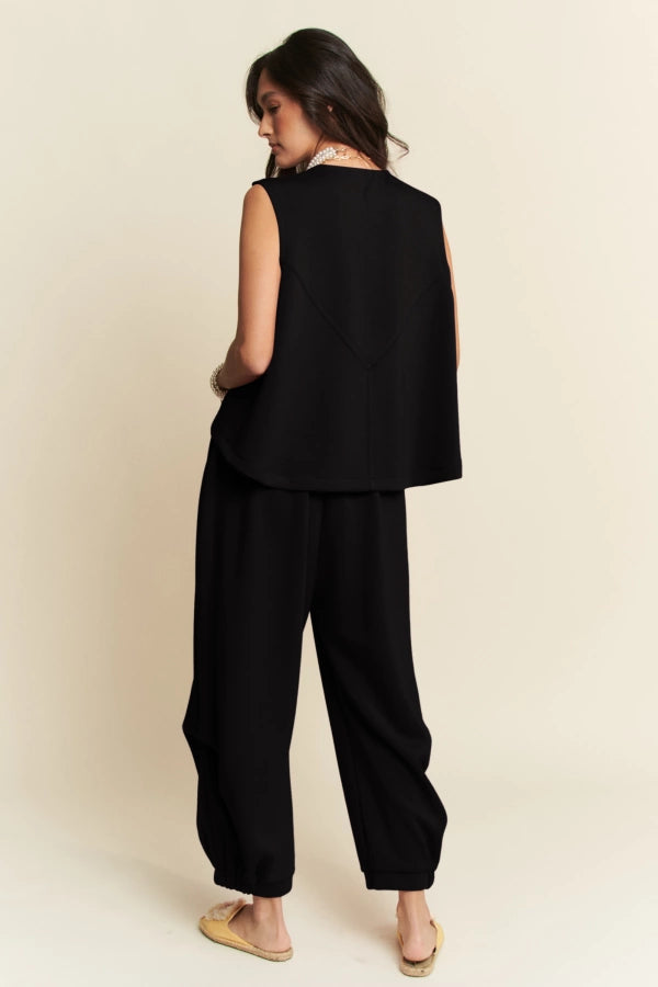 Short Sleeve Ribbon Sweat Top