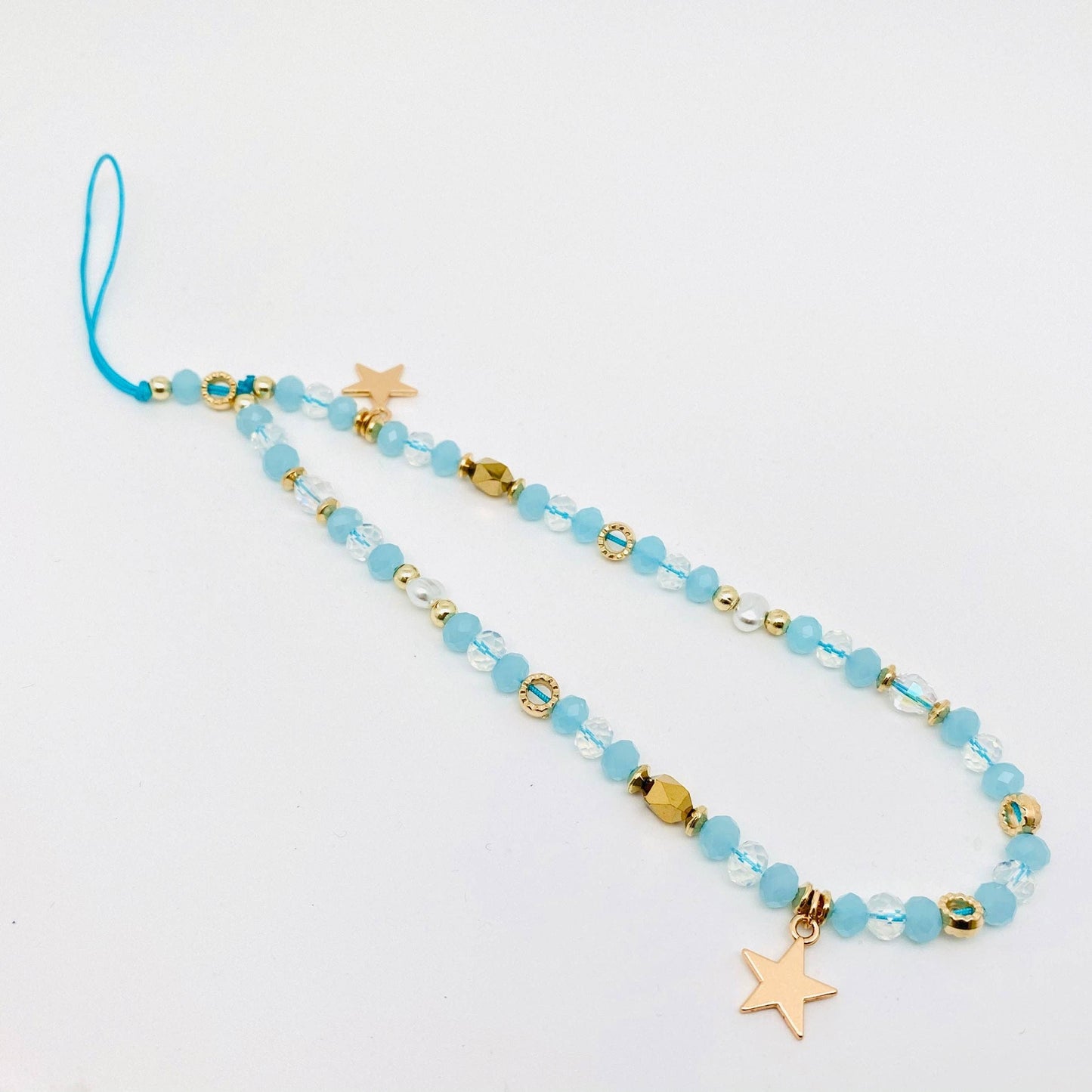 Star Pendant Colorful Beaded Mobile Phone Lanyard