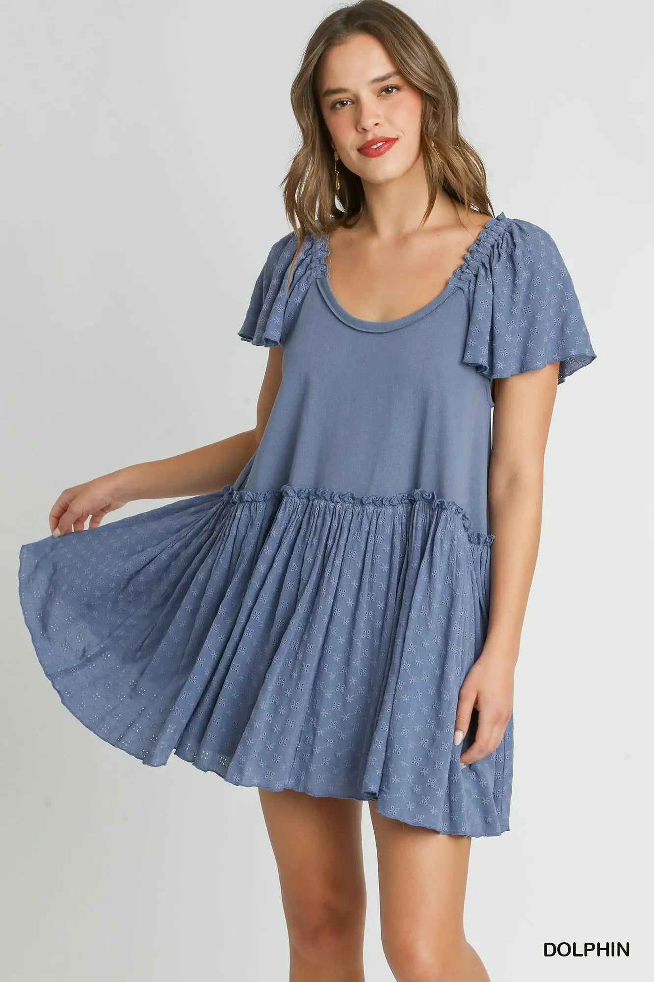 Short Sleeve Babydoll Dress