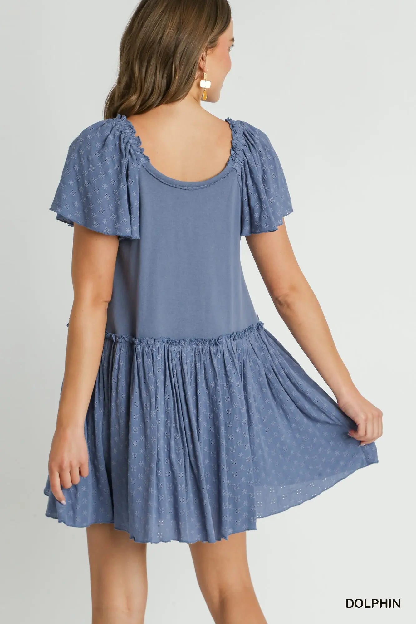 Short Sleeve Babydoll Dress