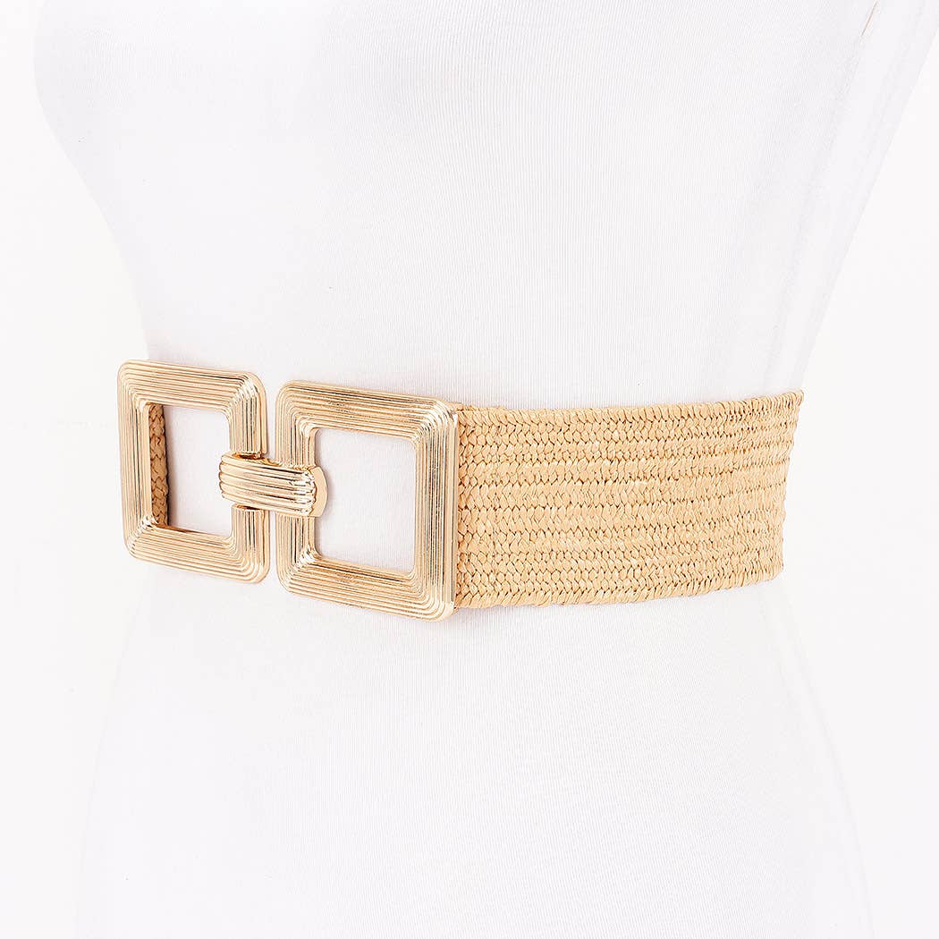 Metal Buckle Elastic Belt