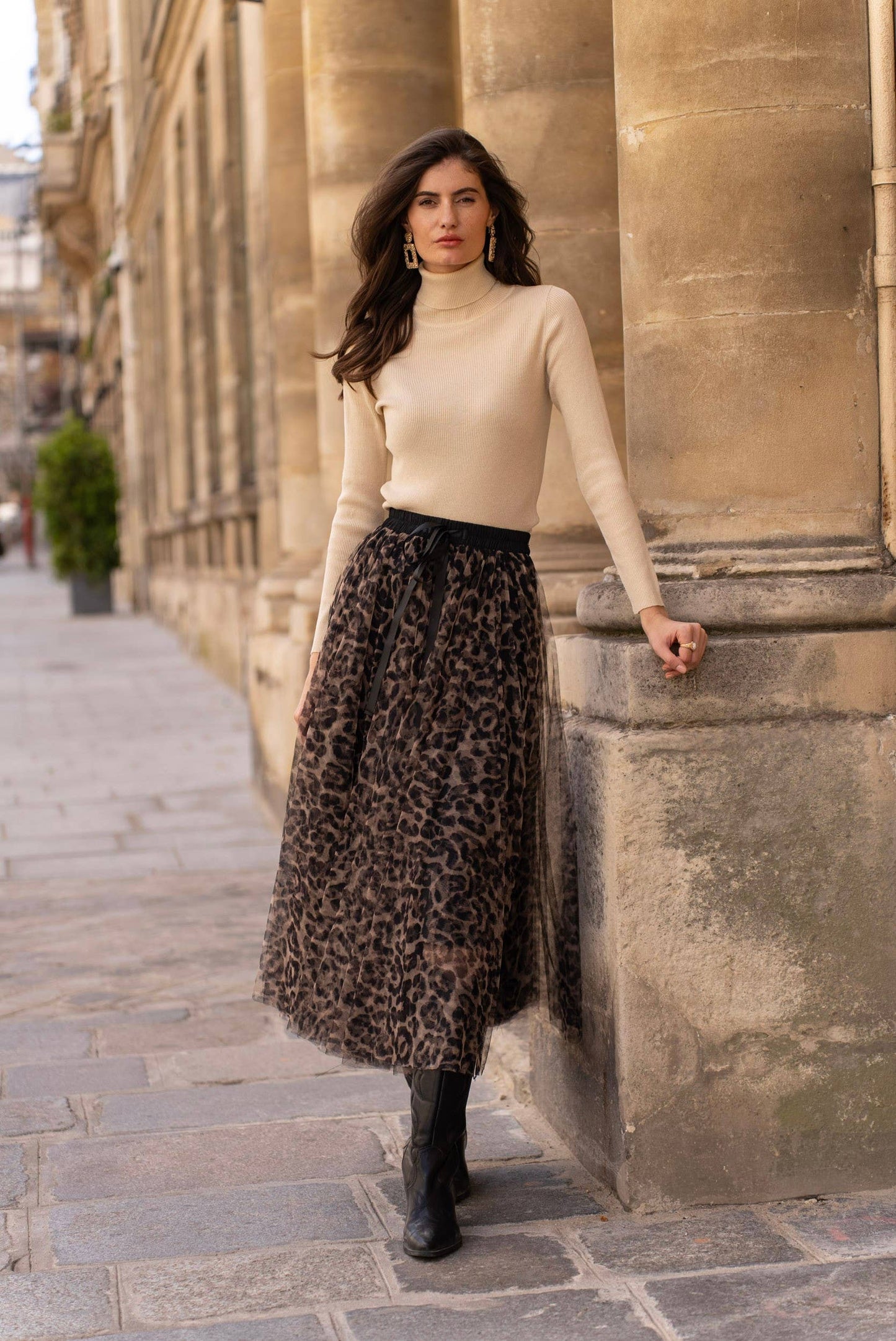 Leopard Tulle Skirt