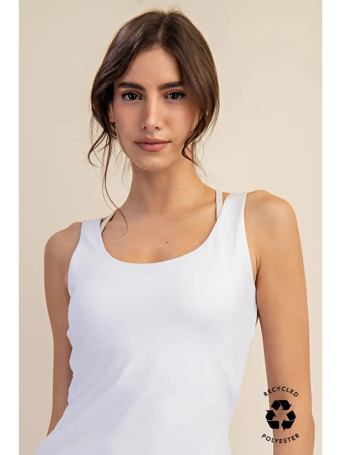 Butter Fabric Round Neckline Sleeveless Tank