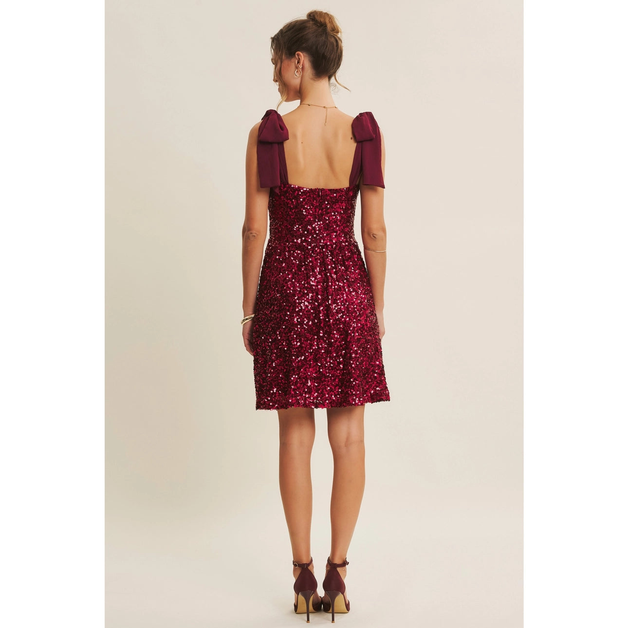 Cranberry Sequin Dress