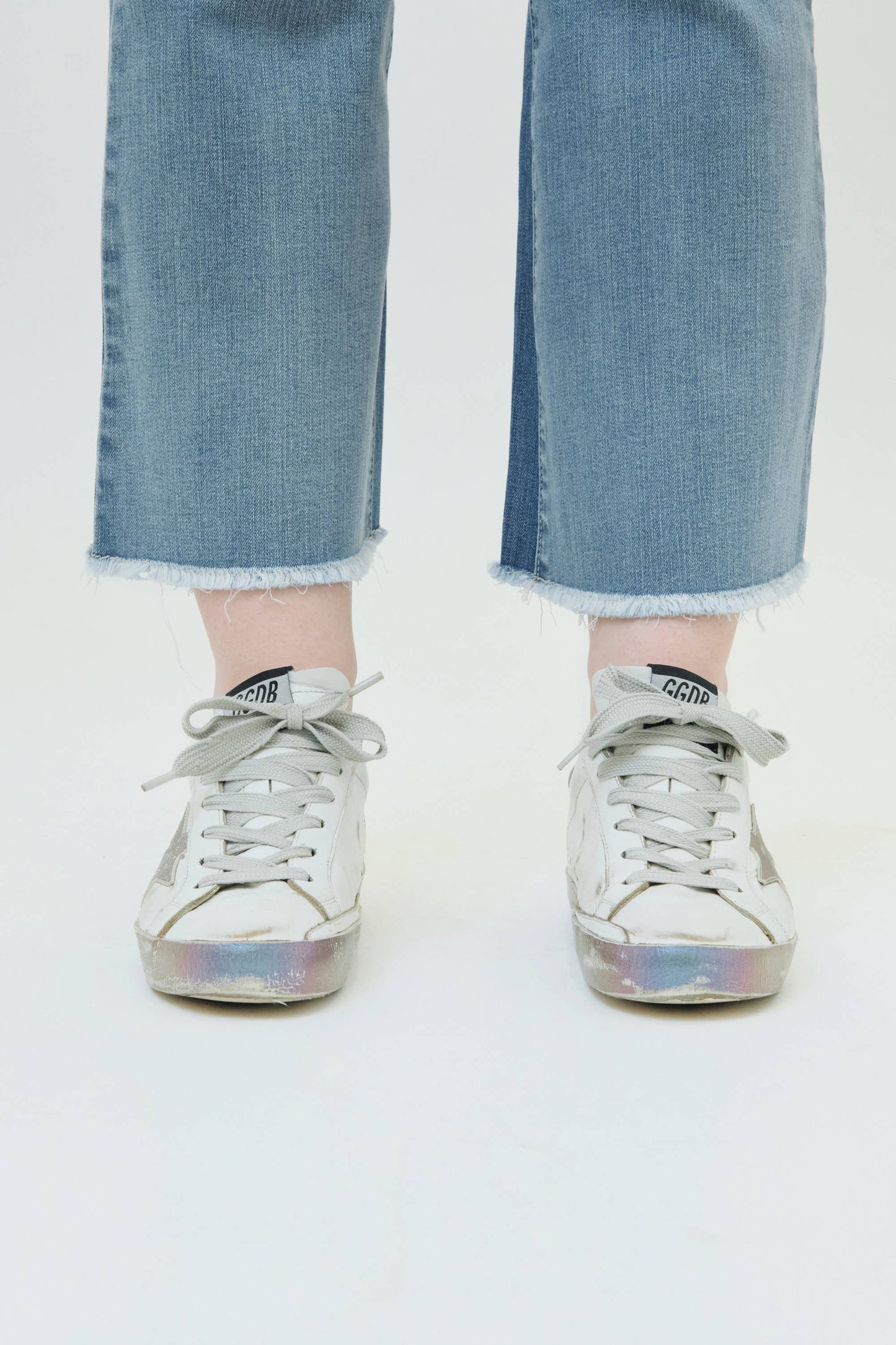 27" Two-Tone Mini-Boot Jean in Virginia