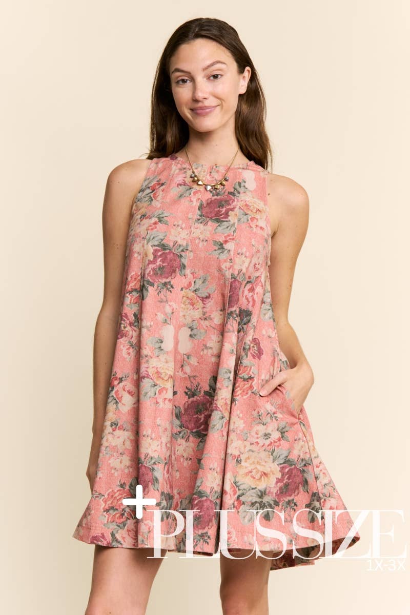 Floral Trapeze Mini (S to 3X)
